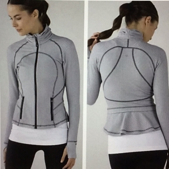lululemon athletica Tops - LULULEMEN ATHLETICA Hustle in Your Bustle Define Jacket Ghost Herringbone sz 8